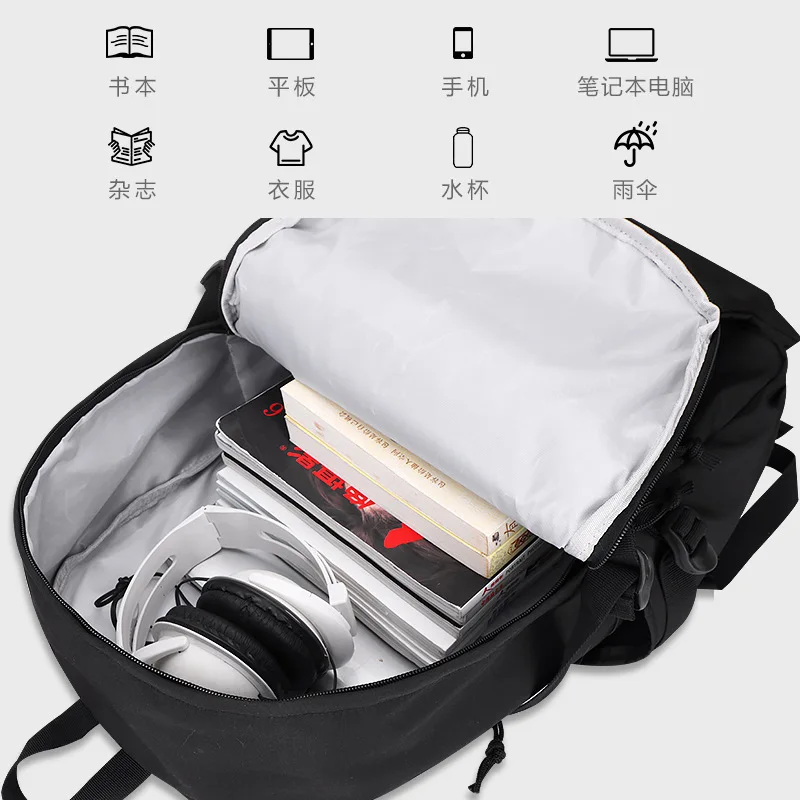 Backpack for Men and Women, Simple Travel Backpack for Junior High School Students, Boys' Large-Capacity Computer Bag