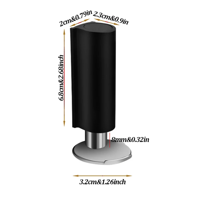 Butoir De Porte Magnétique En Acier Inoxydable, Auto-adhésif, Coupe-vent, Base D'Entretien D'Aspiration, Support De Quincailleri image 6