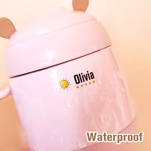 Custom Name Tag Sticker Waterproof Kawaii Stickers Decals Personalized First Name Label for Children School Stationery Bottle - Image 2