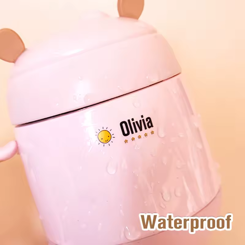 Custom Name Tag Sticker Waterproof Kawaii Stickers Decals Personalized First Name Label for Children School Stationery Bottle - Image 2