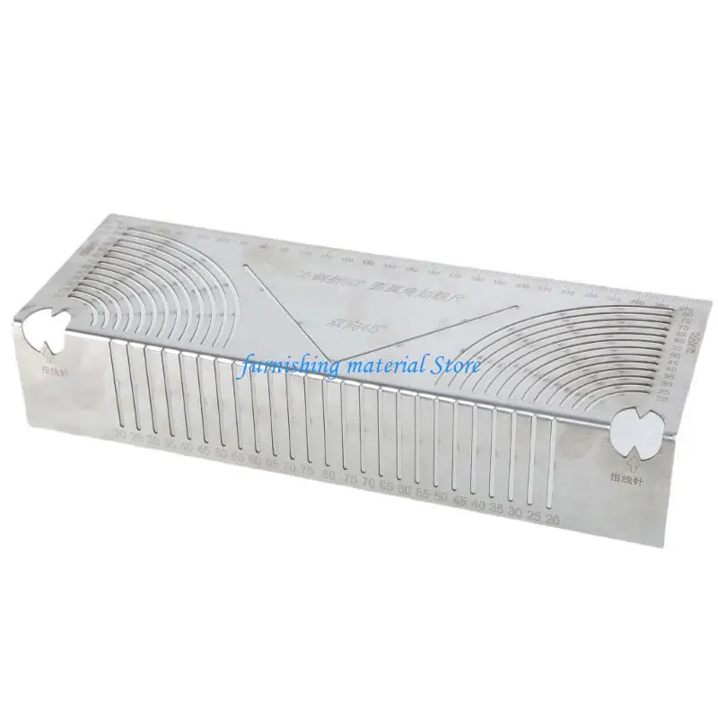 Tubo cuadrado Y5GD Multifunción Multifunción Redera redondeada Regla dibujo Regla REDERA Herramienta dibujo