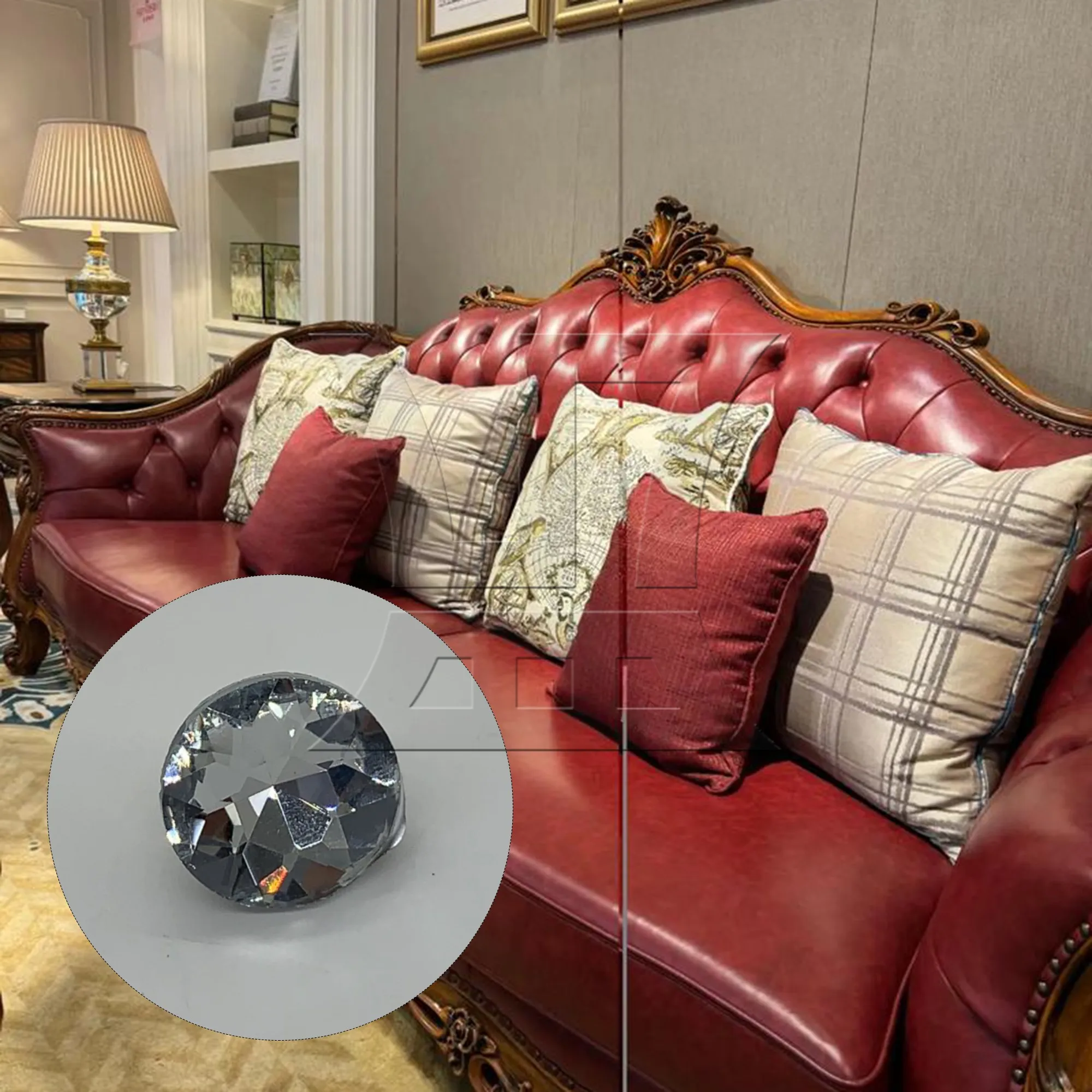 

CNBTR 1pc Crystal Button 22mm Silvery White Size1 for Soft Pack Nail Button