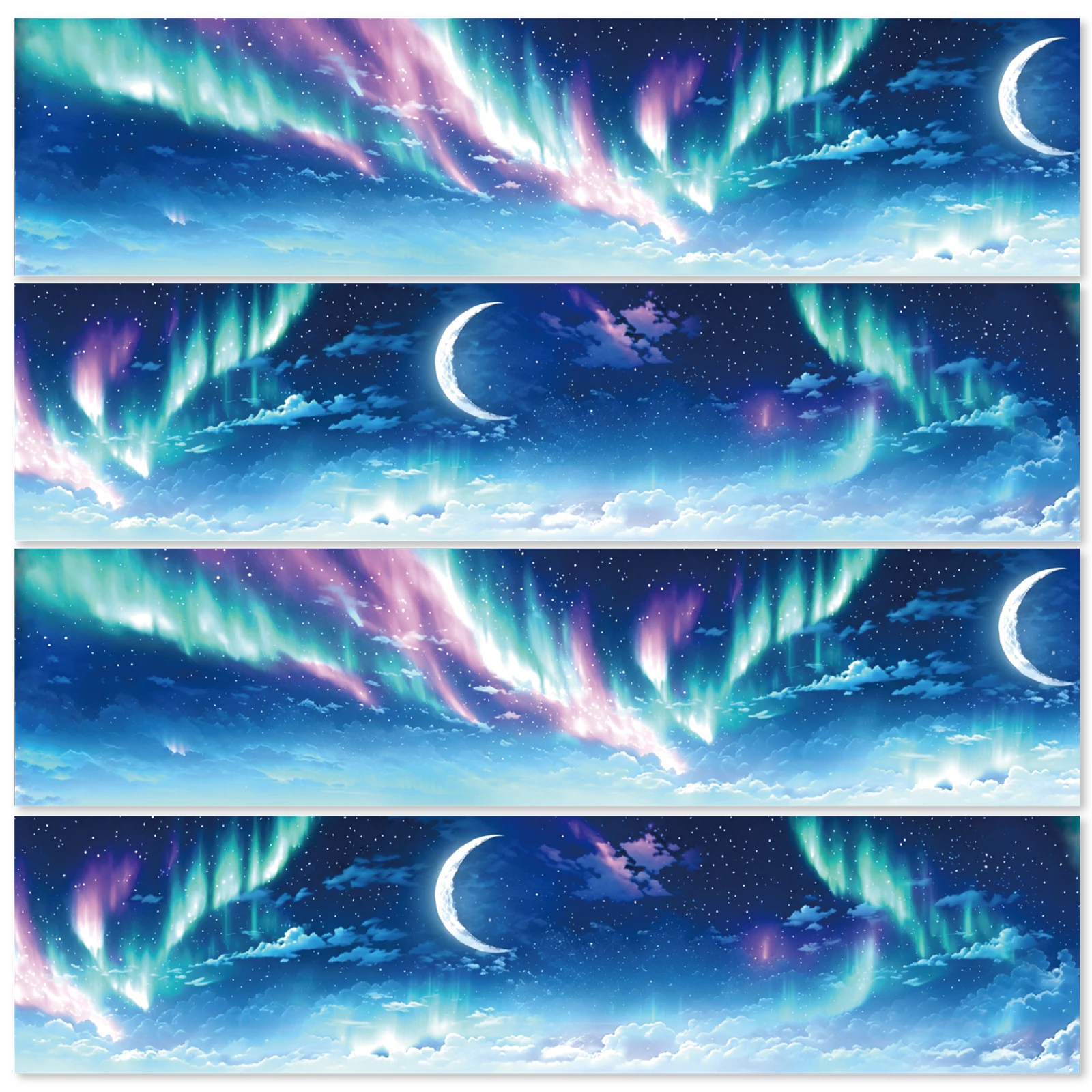Etori Life 60Mm*2M Colorful Aurora Starry Sky Tape Dreamy Moonlit Cloud Layer Scrapbooking Material for Photo Albums, Laptop, Phone Backs, Guitar, Helmet and Bicycle, Postcards and Envelopes, Scrapbook Supplies, Room Decoration, School Supplies, Artistic Aesthetics, Rich Colors, Cycling Decals, Very Perfect Stickers, Back-To-School Season