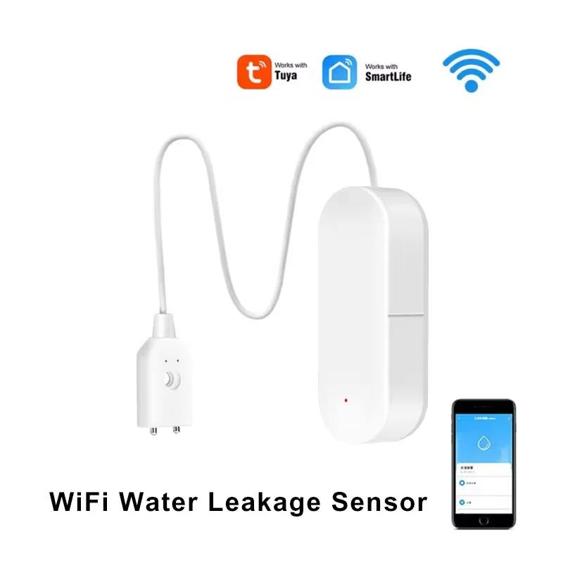 WiFi Water Level Sensor Tuya Leakage Alarm Flood Leak Detector Smart Home Life APP Water Alert Overflow Alarm Security System