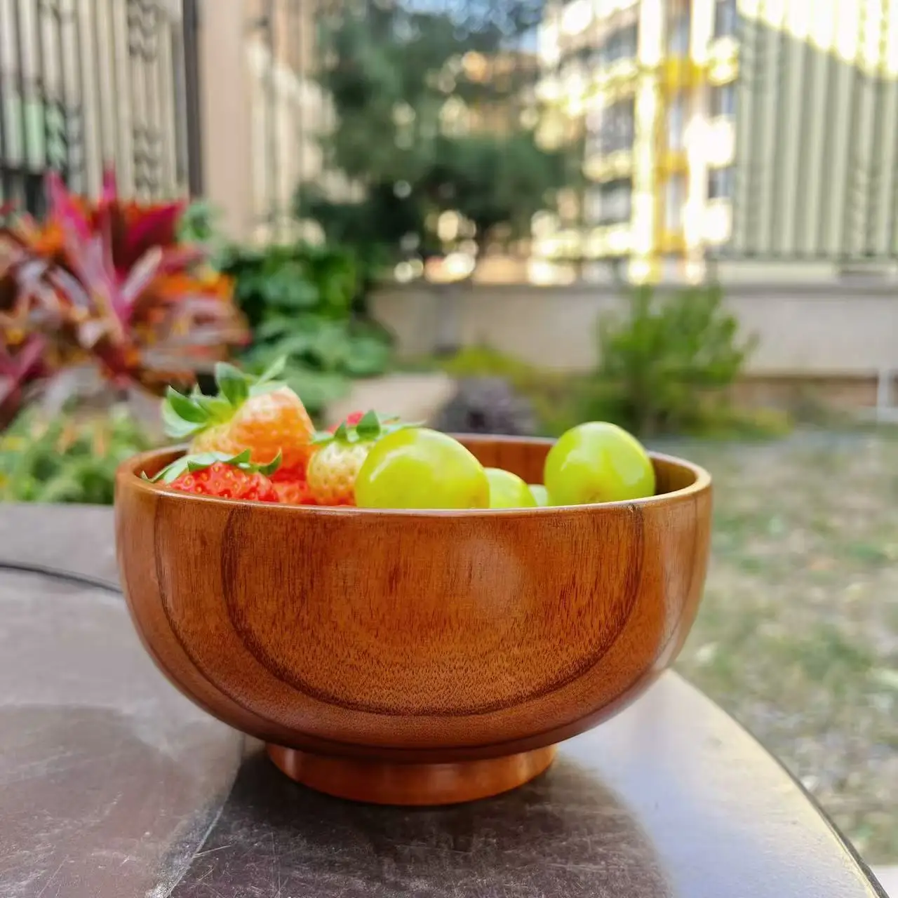 Japanese Style Jujube Wood Bowl Wooden Bowl for Adults Kids Kitchen Food Container Rice Salad Noodle Bowl Home Tableware Gift