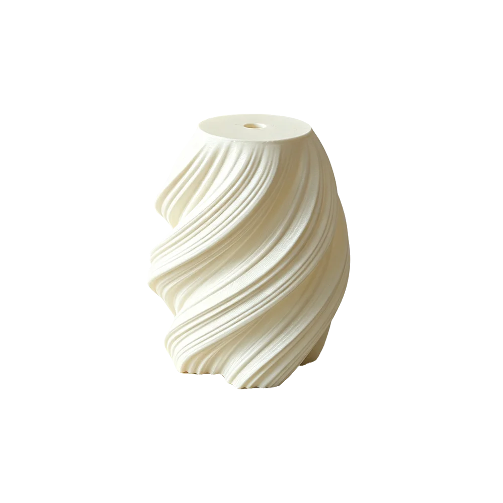 Exquisite 3D Printed Lampshade Decorative Semi-transparent Desk Lamp Lampshade Soft Light Layered Wave Texture Design