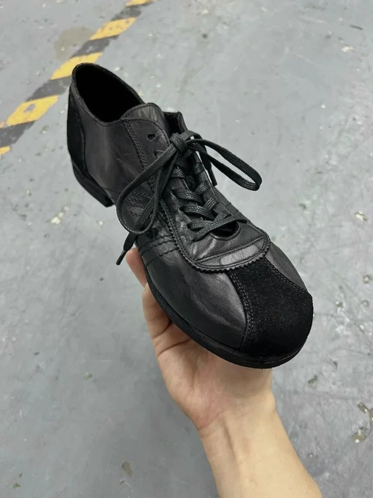 

Classic Flat Bot Deqin oes ex Briti Sle Casual Versatile Commuter Loers Retro Trendy Lazy Person's Flats