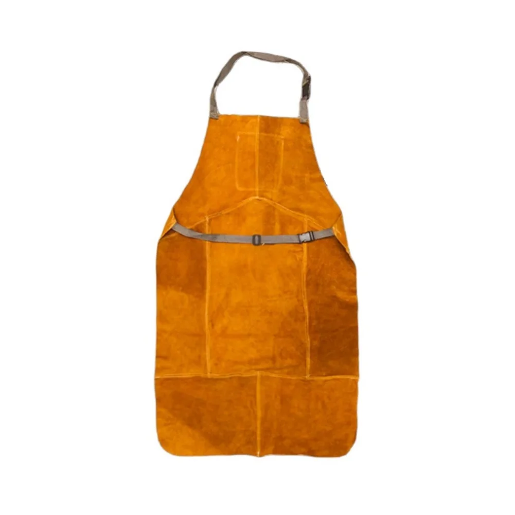 Welding Apron Made of Thickened Cowhide for Heat Protection Flame Resistant for Professional For Welders 105x65cm