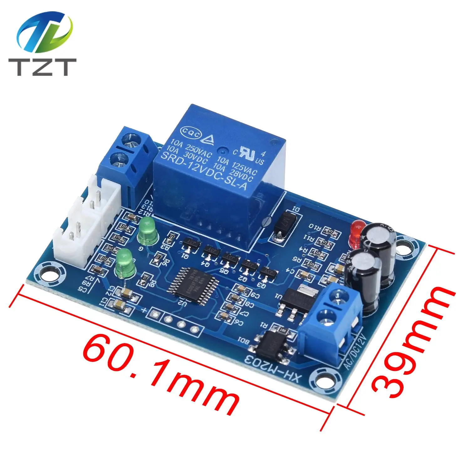 DIYTZT XH-M203 Full Automatic Water Level Controller Pump Switch Module AC/DC 12V Relay