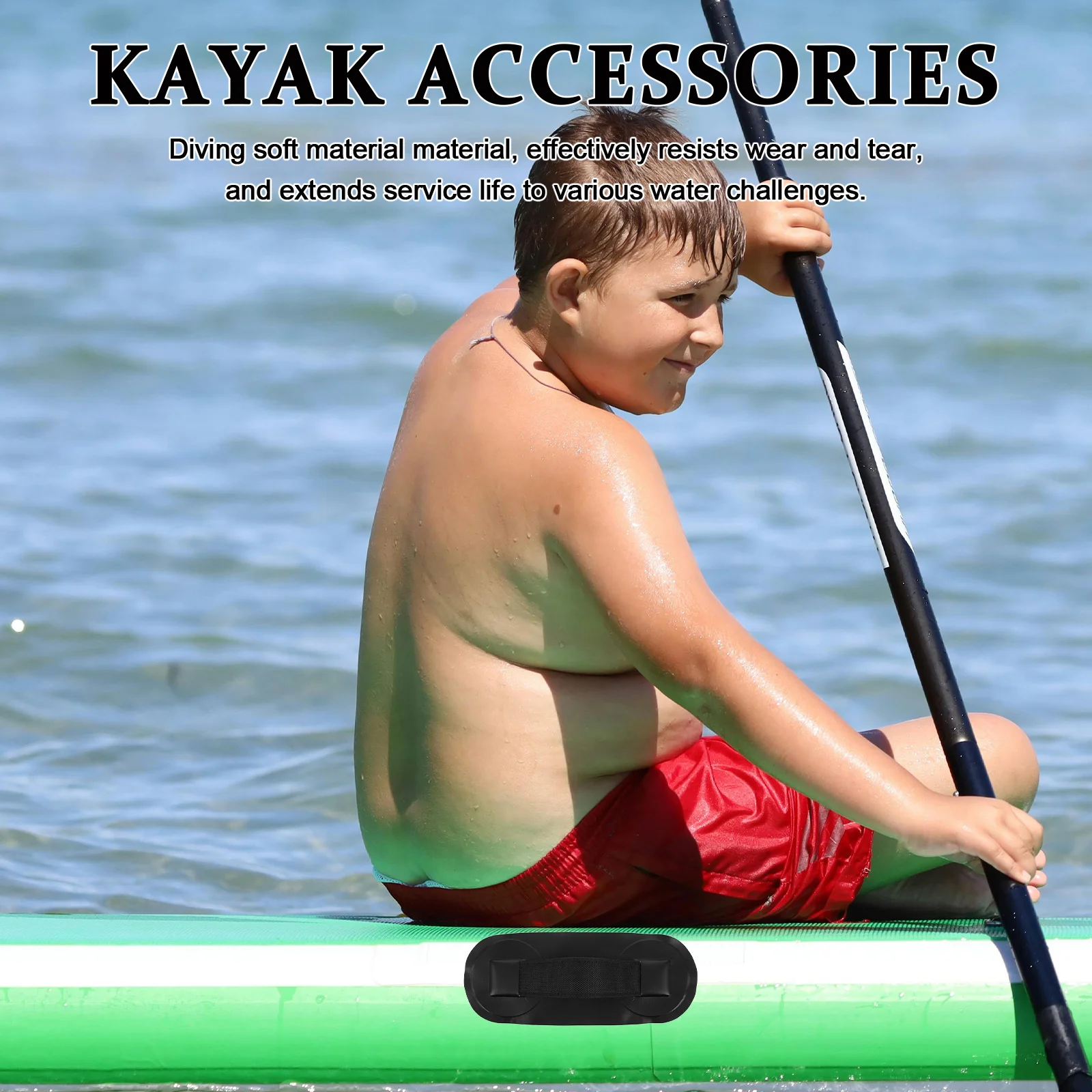 

Inflatable Boat Handles Grip Durable Soft Material Quick Setup Compact Portable For Fishing Kayaking Surfing Paddle Boarding