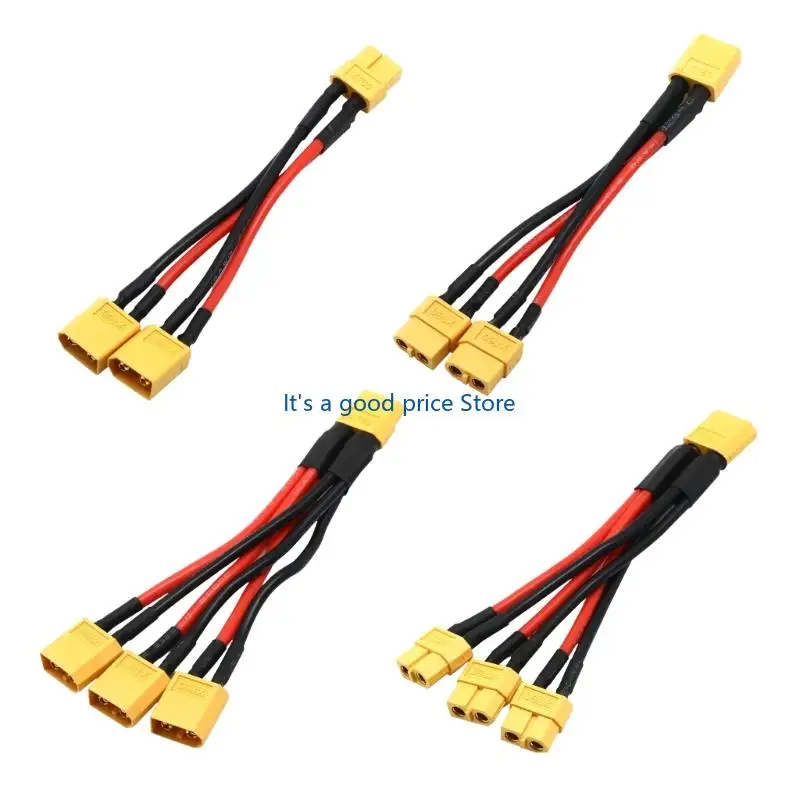 60 Charging Adapter Cable 14AWG 60 Parallel Battery Splitter Wire for Remote Hobby Power Extension and Compactly Connector