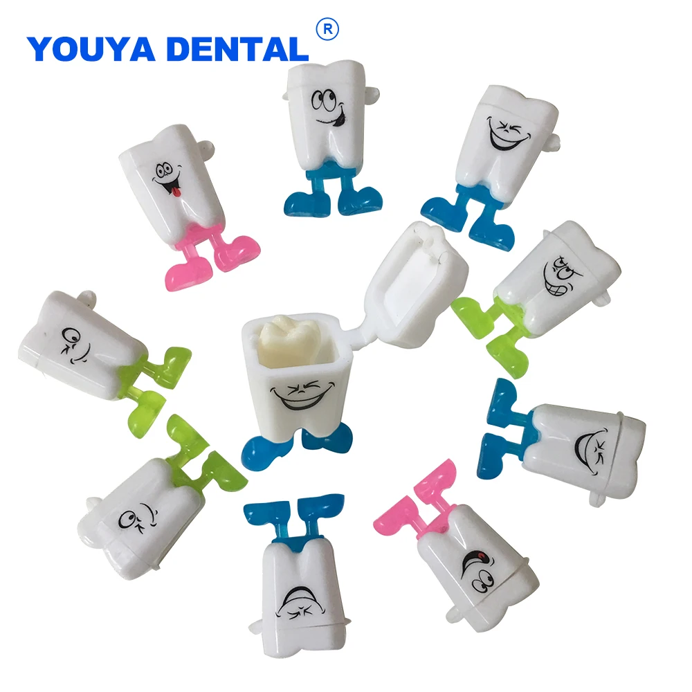 Baby Tooth Box Organizer Milk Teeth Storage Tooth Shape Lovely Save Collect Baby Souvenirs Gifts Mini Plastic Container Small