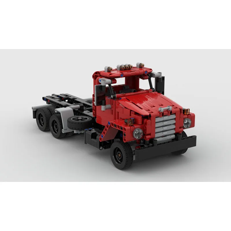 MOC-276366 Forest Remote Control Truck with Logging Trailer Building Block Model, 1027 Pieces, Birthday Christmas Toy Gift