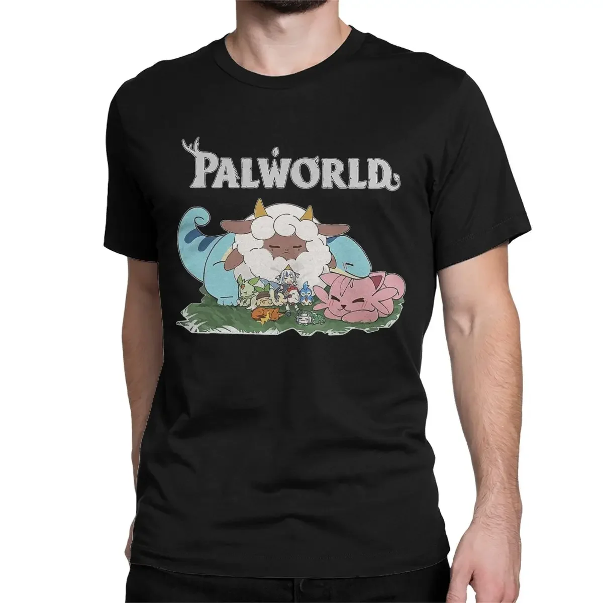 Palworld Pals Hot Game T-Shirt per uomo donna Palworld divertente maglietta in cotone girocollo manica corta T-Shirt