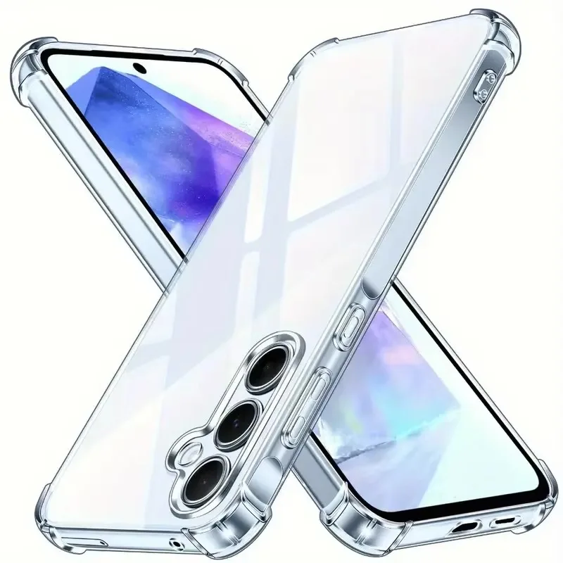 Protector Transparent Case For Samsung Galaxy S25FE A16 A26 A36 A56 A15 A35 A55 A14 A34 A54 A13 A53 A52 5G Clear Cover