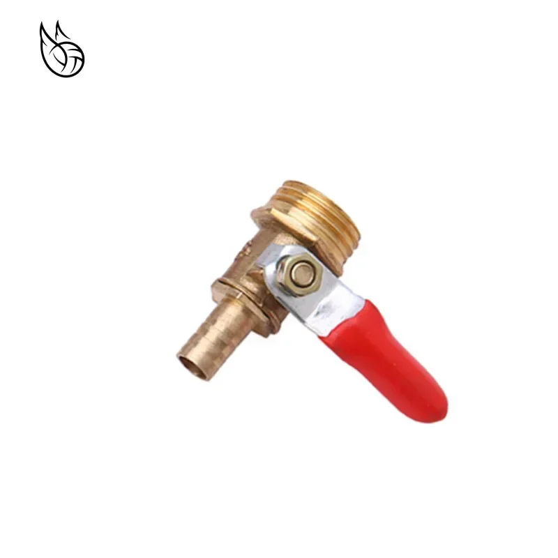 Brass Barbed ball valve 4-12 Hose Barb 1/8\'\' 1/2\'\' 1/4\'\' Male Thread Connector Joint Copper Pipe Fitting Coupler Adapter