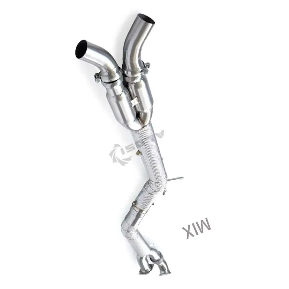

For BMW M2/M2C G87 3.0T 2021-2023 models with equal length mid pipe exhaust pipe and OPF/GPF resonator free exhaust system
