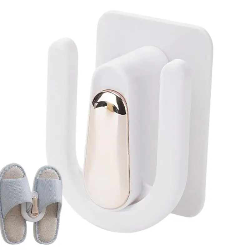 Wall Shoe Holder Shoe Hangers Entryway Bathroom Slippers Holder Hooks No Drilling Shower Slippers Organizers Hanger Rack For