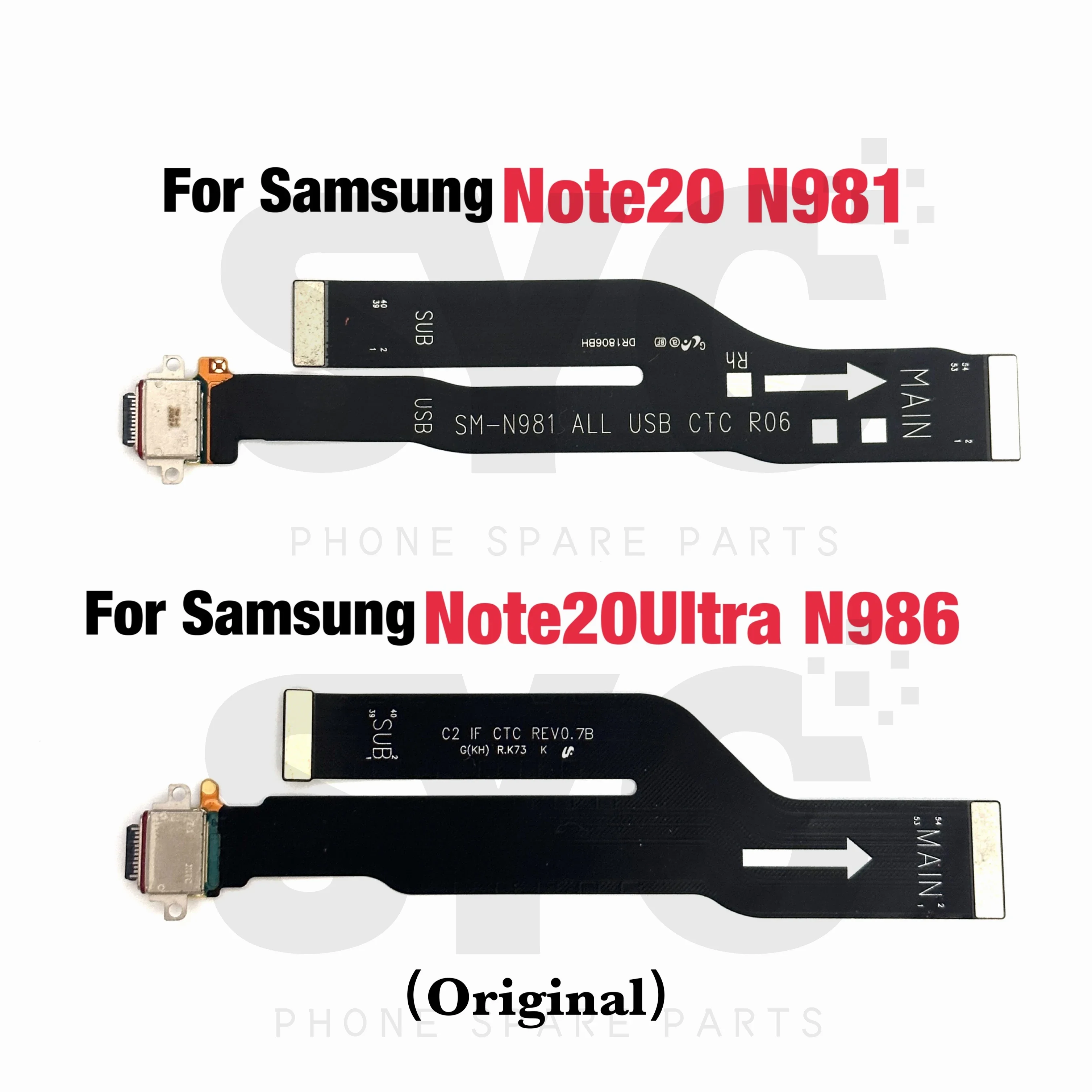 

original For Samsung Note 20 Note 20 Ultra 5G USB Charging Board Dock Port Flex Cable Repair Parts