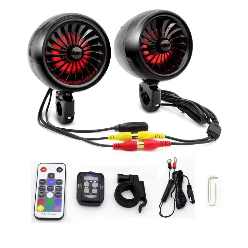 

Suitable for shark motorcycle Bluetooth audio waterproof subwoofer high power modified riding heavy subwoofer speaker