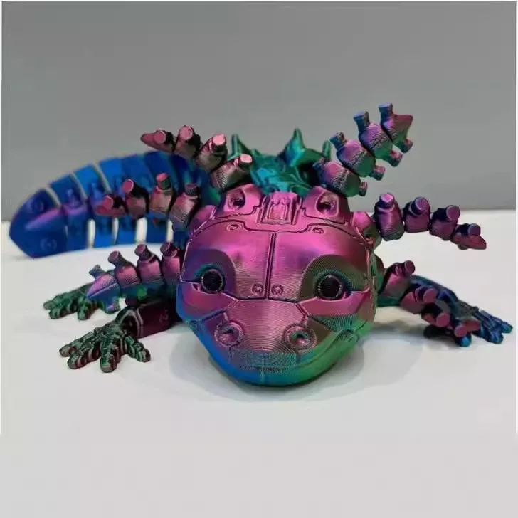 

3D-printed Mechanical Salamander Animal Simulation Model Movable Hinge Toy for Home Office Gifts Room Decor Creative Craft Gifts