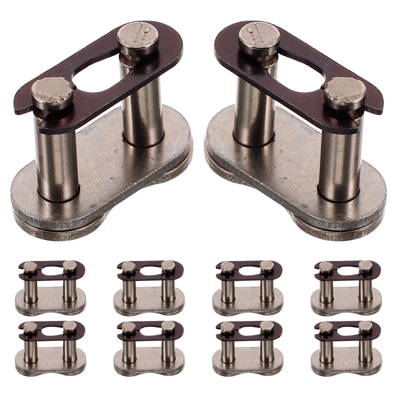 

10pcs Motorcycle Chain Buckle 428 Mini Bike Connector Link ATV Roller Chain Coupling Durable Metal Link for Off Road Vehicles
