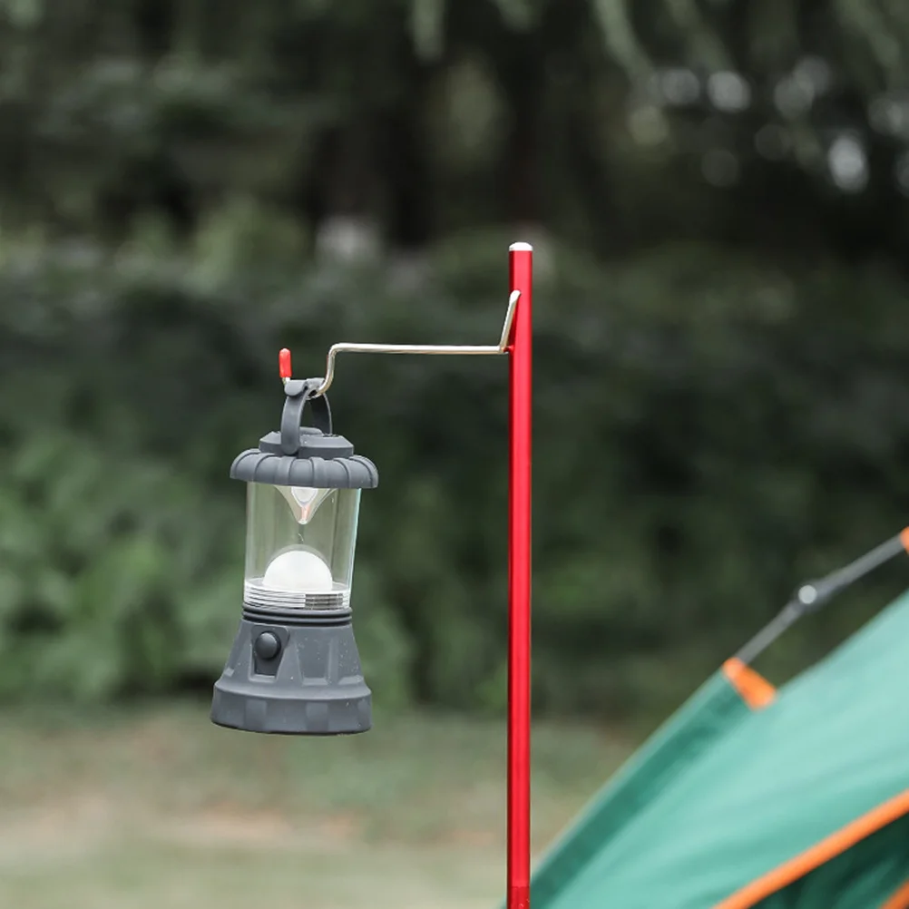 

Folding Lamp Pole Camping Aluminum Alloy Table Lantern Stand Outdoor Light for Beach Hiking Picnic Fishing Travel Wind Resistant