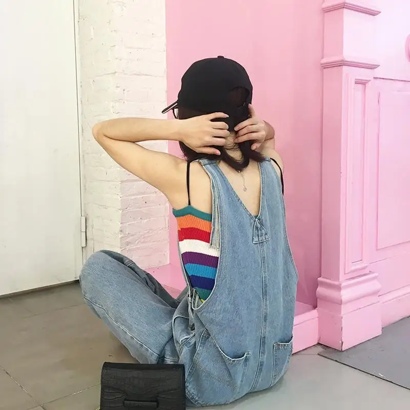 

Jumpsuits For Women Womens Overalls Multicolour Cut Flocking Springsummer Fabric Edge Red Details Elasticity Buckled Breasted