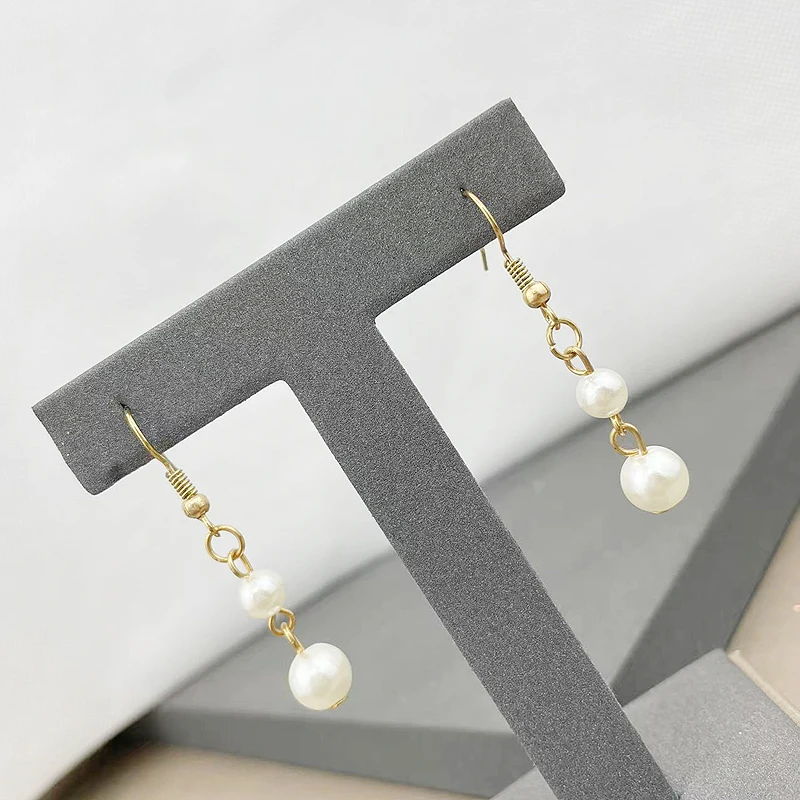 FnPG-Boucles d'Oreilles en Forme de Goutte d'Eau pour Femme, Bijoux Esthétiques en Perle, pour Mère et Enfant, 2 Rupet, Livraison Directe