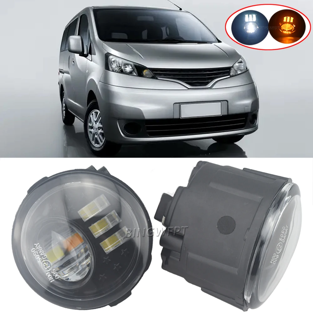 BINGWFPT DRL Fog Daytime Lamp Fog Light For Nissan NV200 Box Evalia Bus (M20, M20M) 2010-2019