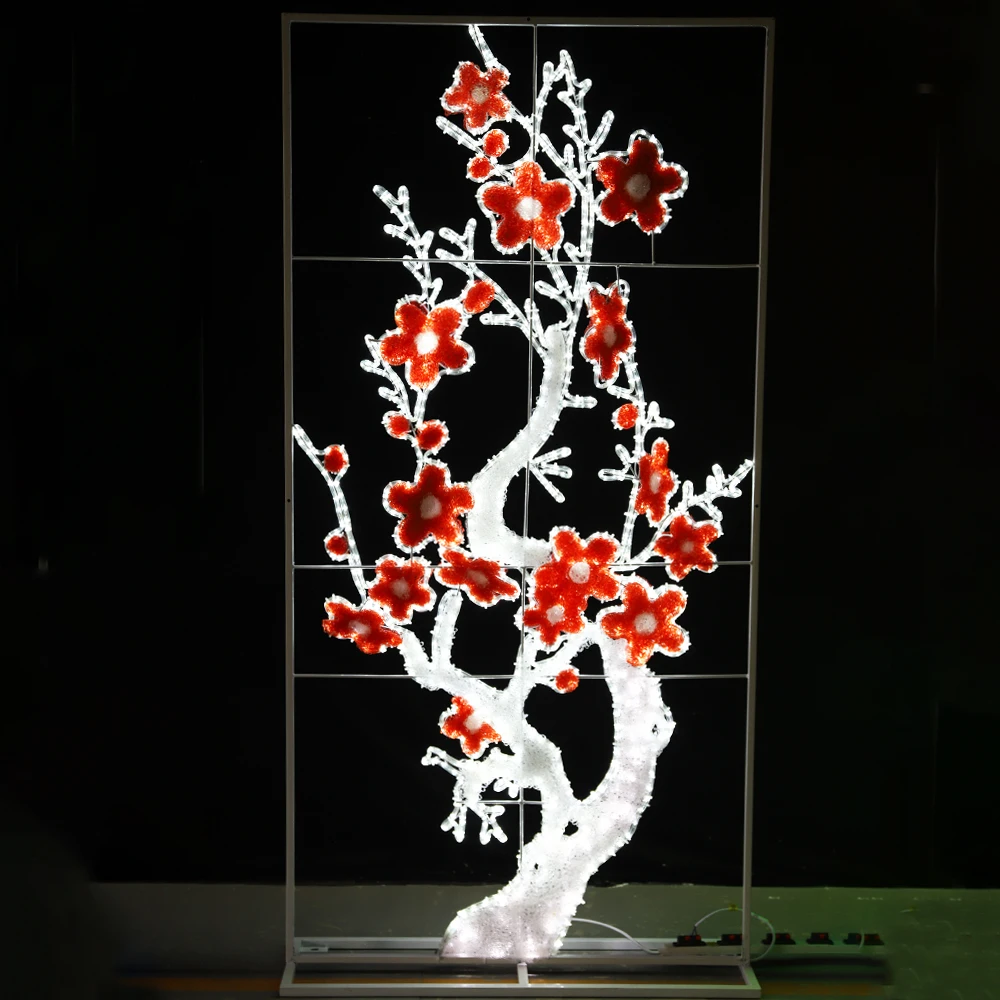 Outdoor PVC LED 3D Motif Lights IP65 for Wedding Halloween Christmas Garden & Landscape Holiday Decoration with Multi-Color