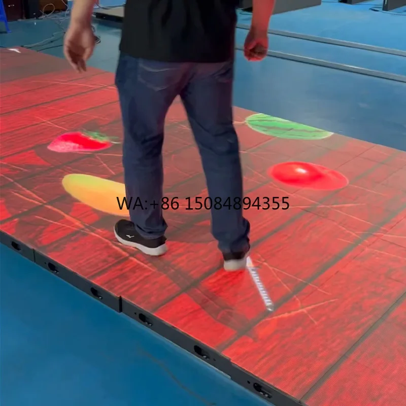 

RGB LED Dance Floor 3D Magnetic Party Stage Tiles for Outdoor Weddings for Shopping Malls & Retail Stores Wayfinding Perfect