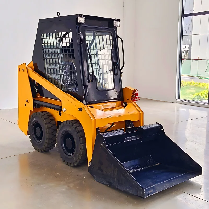 Micro Farm Use Mini Loader Crawler Track Skid Steer Mulcher Mini Skid Loader Steer Loader