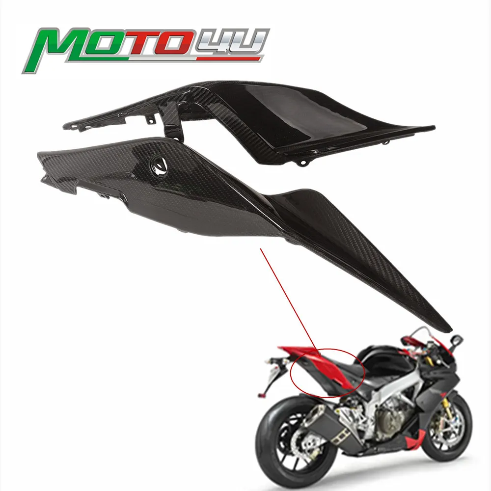 For Aprilia RSV4 2009 2010 2011 2012 2013 Side Seat Faring 100% Carbon Fiber Rear Seat Tail Cowl Fairing Motorcycle Modification