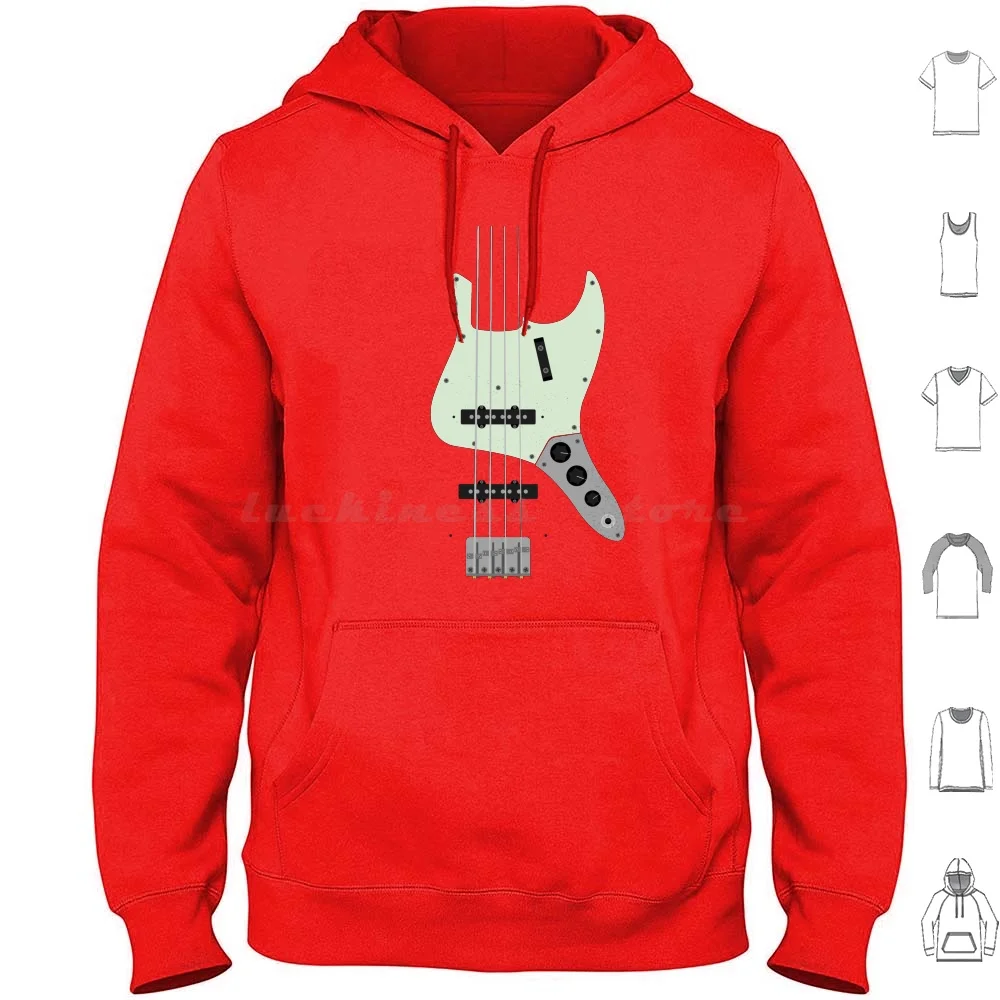 

Electric Jazz Bass Hoodie cotton Long Sleeve Jazz Bass Electric Bass Bass Player Bassist Bass Guitar Jazz Music