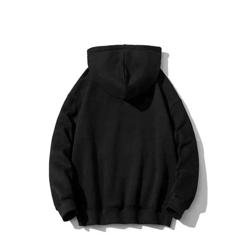 سويت شيرت بقلنسوة بأكمام طويلة مطبوع عليه رسومات الفطر والشبح للرجال، بلوفر فضفاض بقلنسوة مع