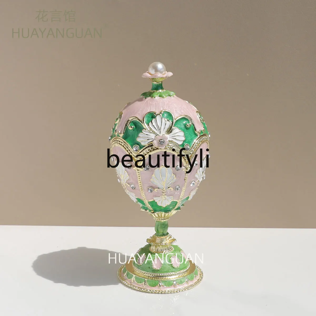

Matcha Jewelry Box Tall Russian Pearl Jewelry Box Decorative Ornament