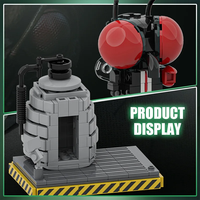 MOC ‌ Inseto mutante 225 peças de blocos de construção, brinquedo criativo, kit de modelo diy, presente educacional de feriado para adultos e adolescentes