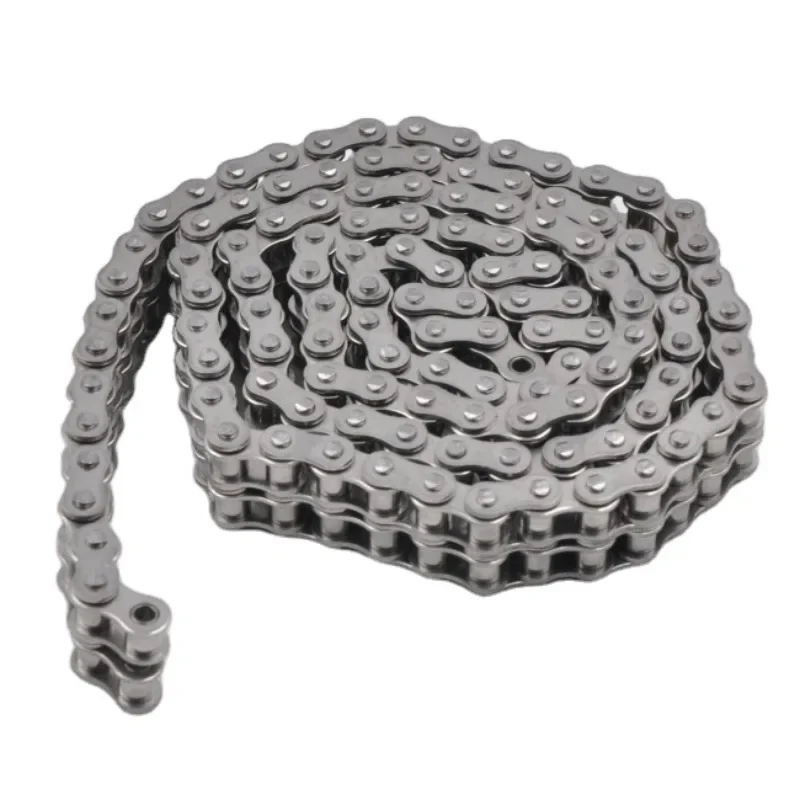 

【Best-selling】Factory Supply SUS304 Double Row Stainless Steel Conveyor Chain 12.7mm Short Pitch Roller Chain for Transmission