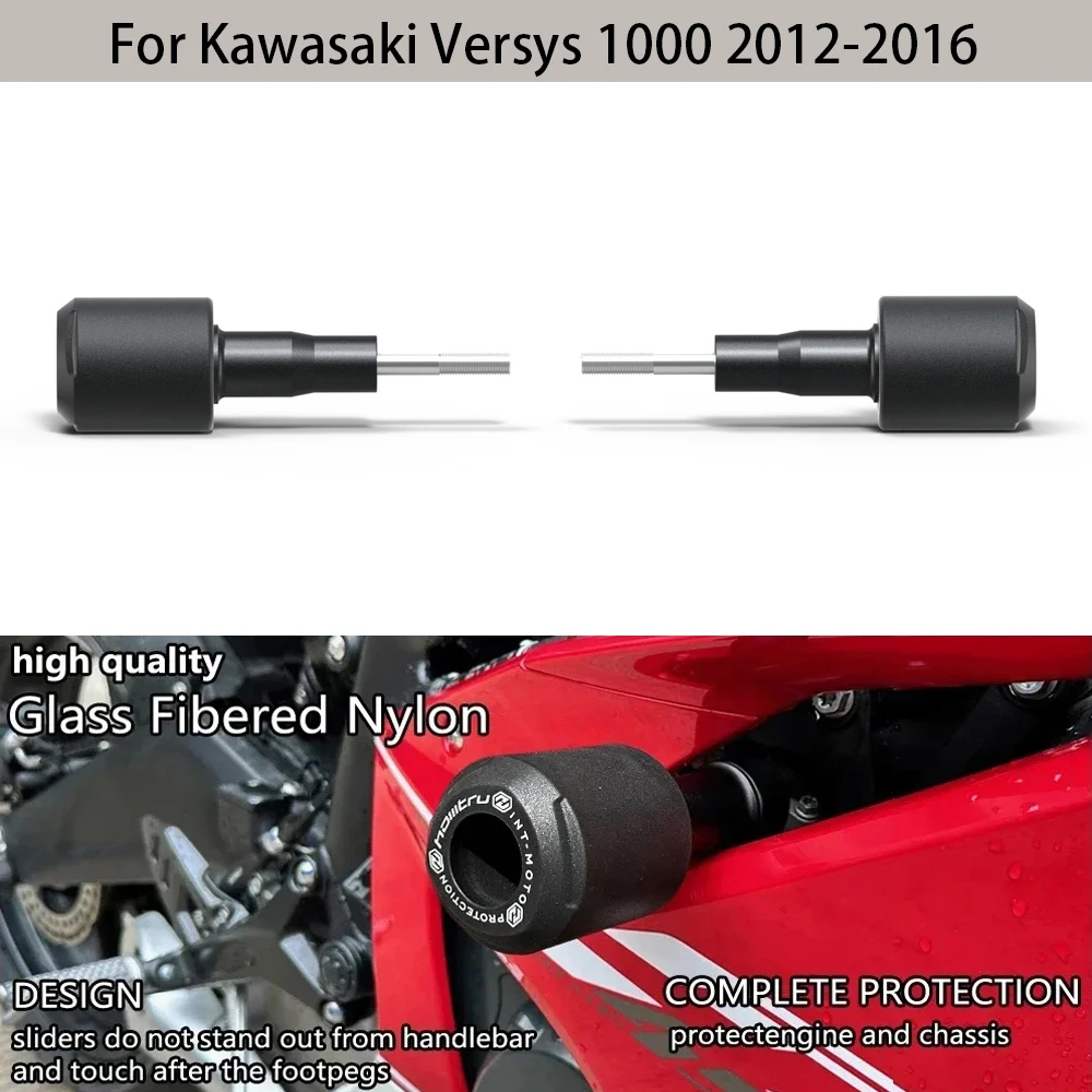 

Falling Protection Engine Crash Pads Fairing Guards Motorcycle Frame Slider For Kawasaki Versys 1000 2012-2016
