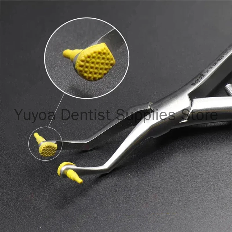 Dental Crown Placement Forceps Dentist Tooth Patch Tools Dentistry Instrument