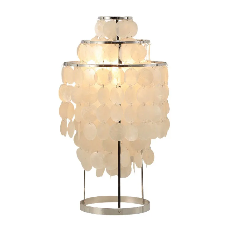 

Shell desk lamp bedroom girl bedside lamp household wedding room warm romantic