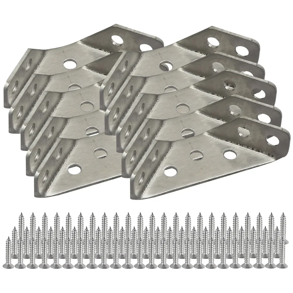 5/10/20Pcs Angle Corner Brackets Stainless