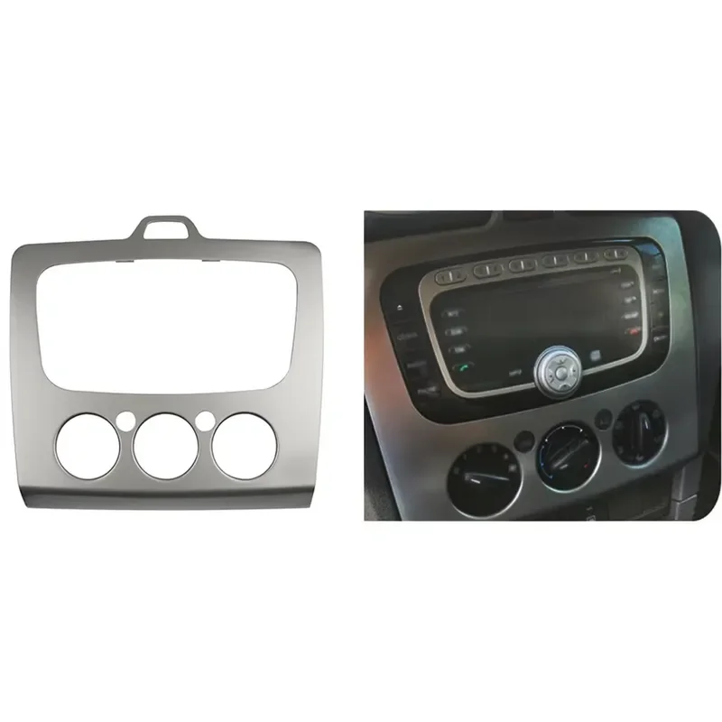 2 Din Radio Fascia for Ford Focus MK2 2005-2011 Stereo Panel GPS DVD Mount Trim Kit Navigation Frame Car Audio Dashboard