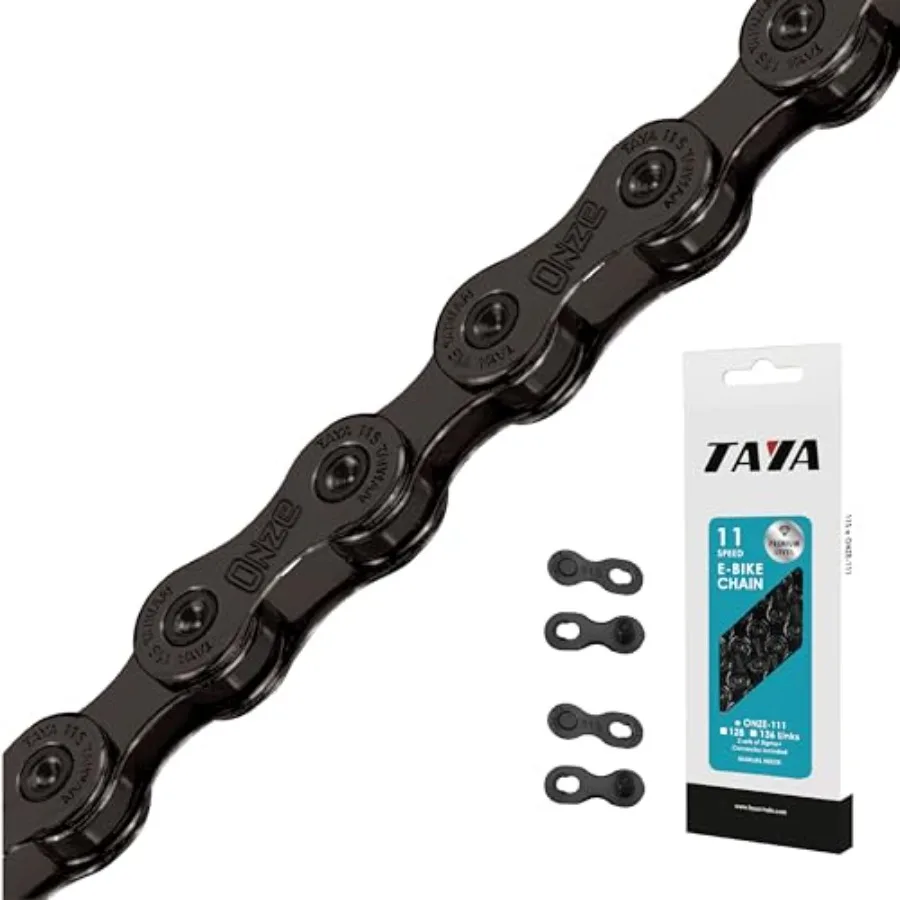 

e-ONZE-111 11-Speed Bike Chain 136 Links Titanium Black Durable and Smooth Shifting for E-Bike and MTB
