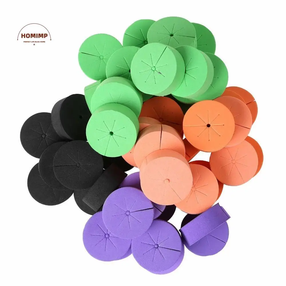 

10pcs EVA Hydroponic Syetem Baskets Round Convenient Clone Collars Durable Multicolor Soilless Cultivation Root Fixator Home
