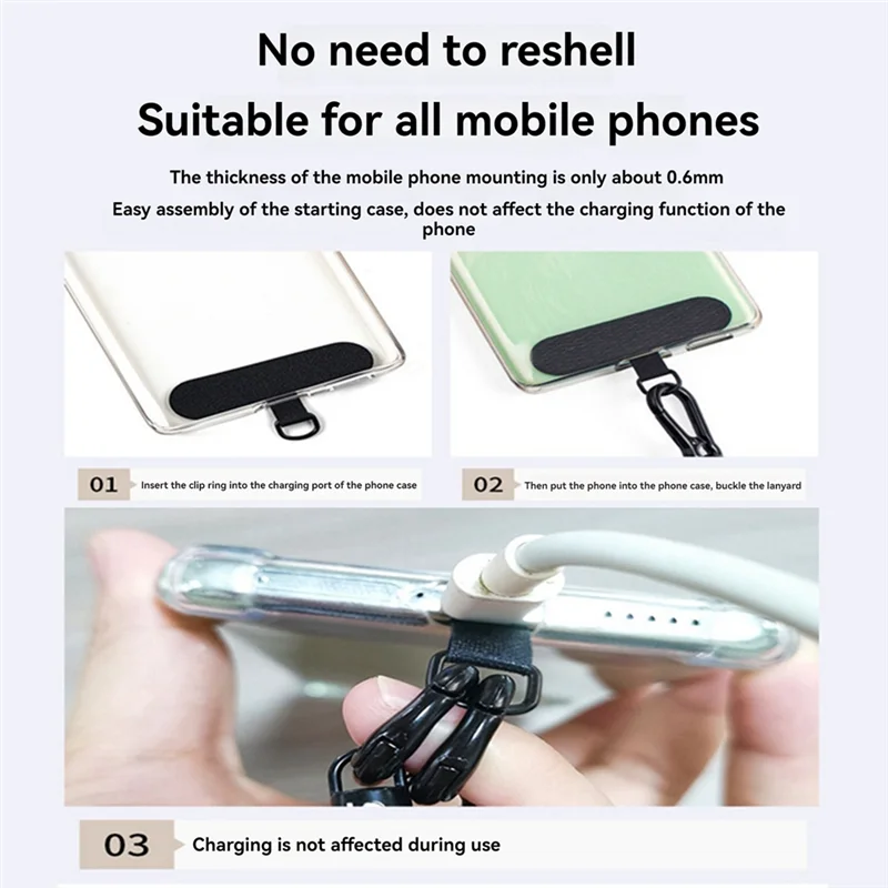 Soporte para teléfono cruzado Correa halter Cuello Anti-Pérdida Anti-Gocha Funda para teléfono Correa Pad Strapa83x