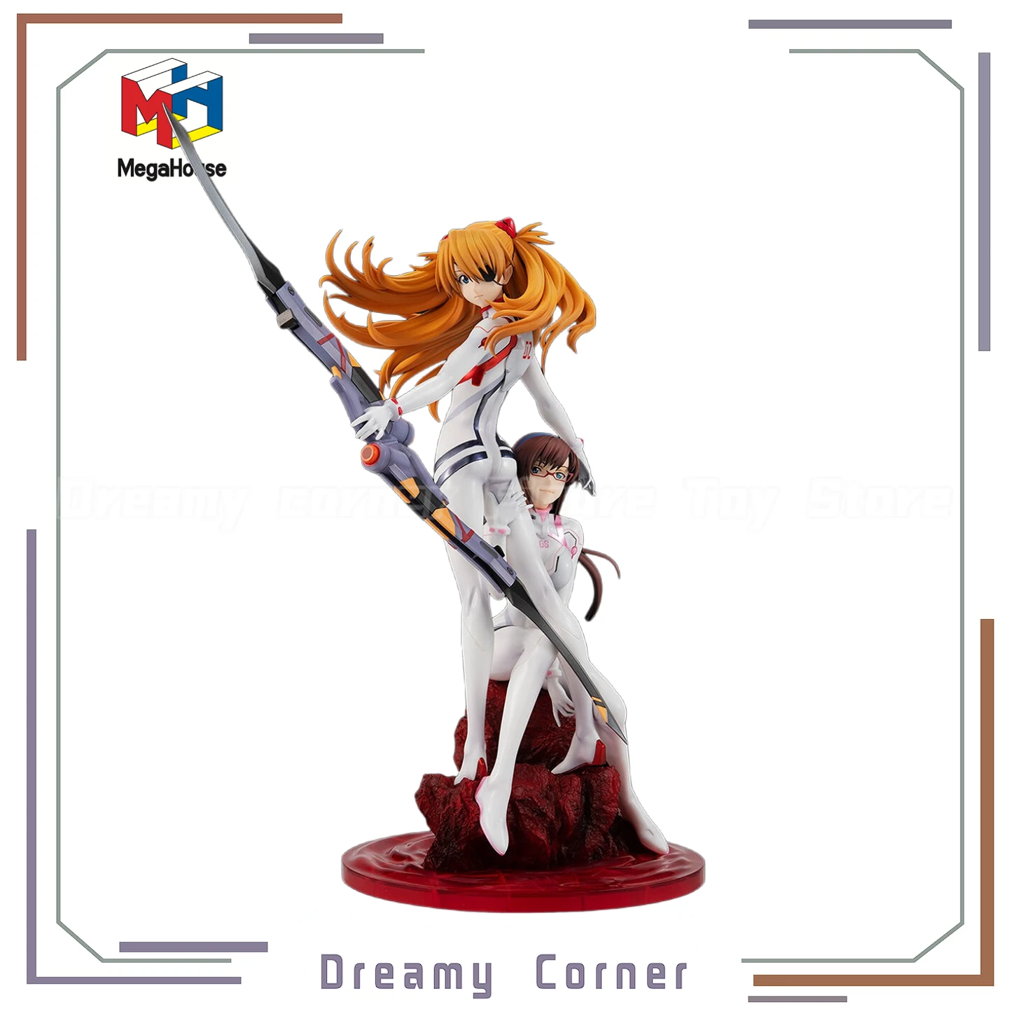 

【В наличии】MegaHouse Precious G.E.M. S-EVA Soryu Asuka Langley and Makinami Mari Иллюзионная фигурка Украшения Коллекция игрушек