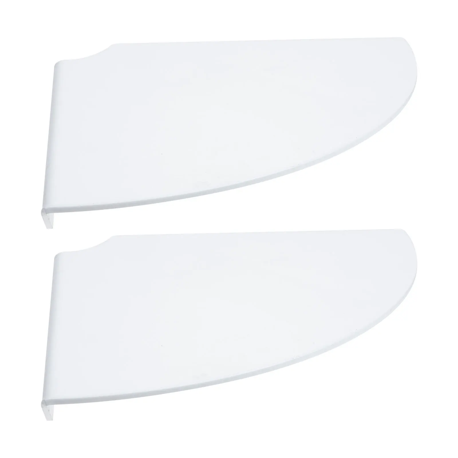 

Acrylic Wall Shelf Floating Corner Small Mount White 2 Sets No Drill Load Bath Kitchen Storage Smart Speaker