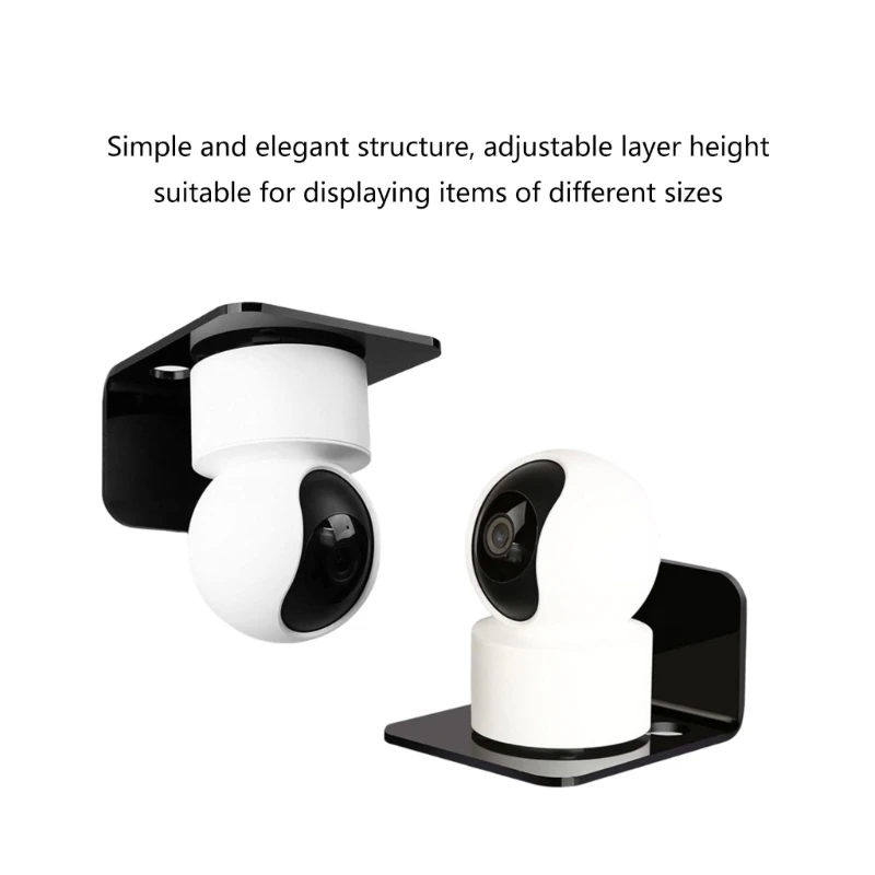 M17B Набор из 3 акриловых плавающих полок для камер наблюдения. Элегантный стеллаж для хранения.